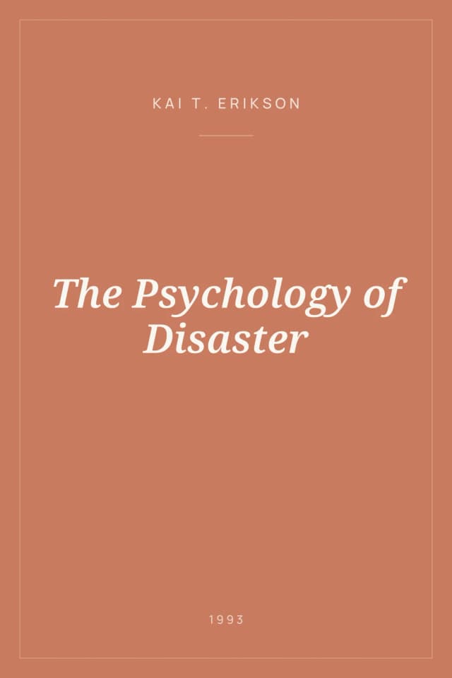 Portada de The Psychology of Disaster