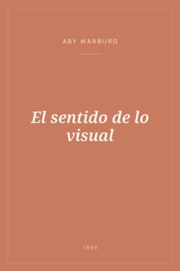 Portada de El sentido de lo visual