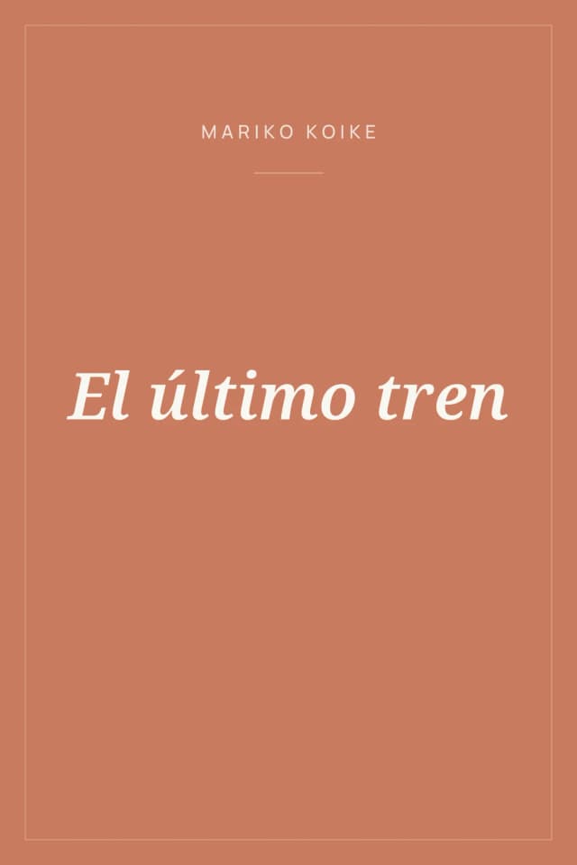 Portada de El último tren