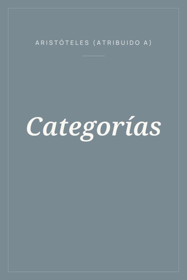 Portada de Categorías