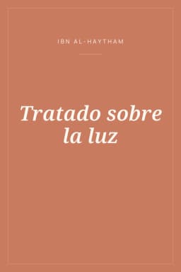 Portada de Tratado sobre la luz