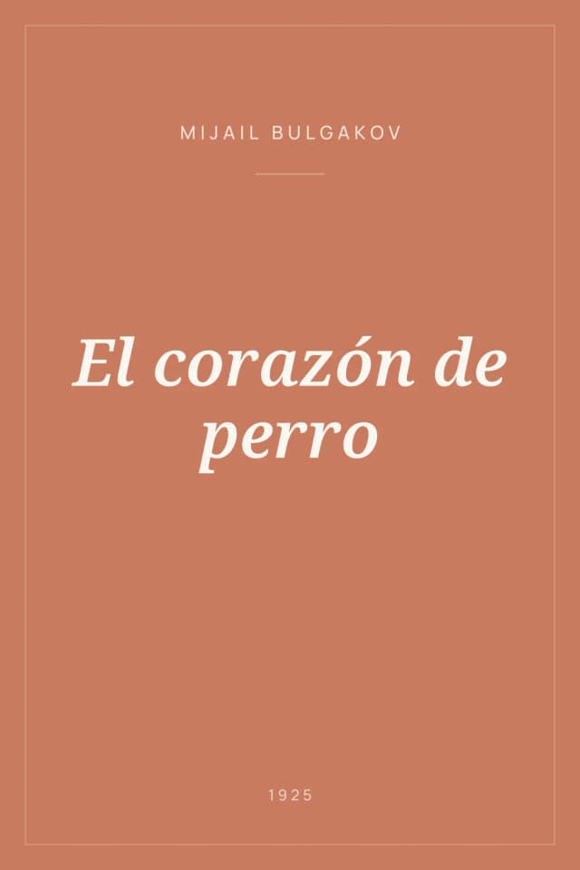 Portada de El corazón de perro