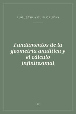 Portada de Fundamentos de la geometría analítica y el cálculo infinitesimal