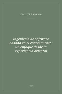 Portada de Ingeniería de software basada en el conocimiento: un enfoque desde la experiencia oriental