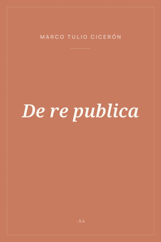 Portada de De re publica
