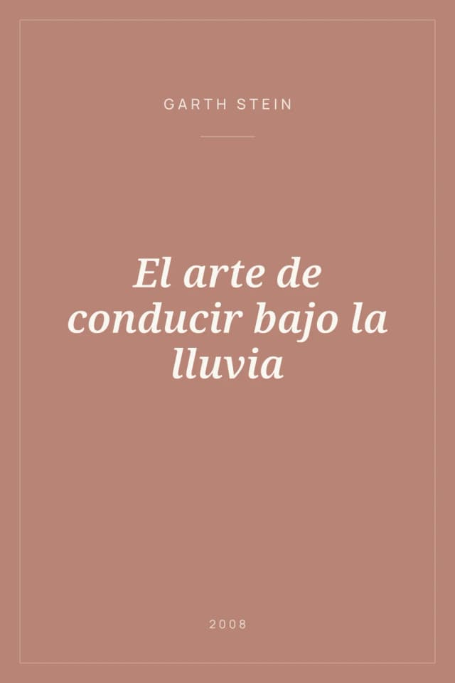 Portada de El arte de conducir bajo la lluvia