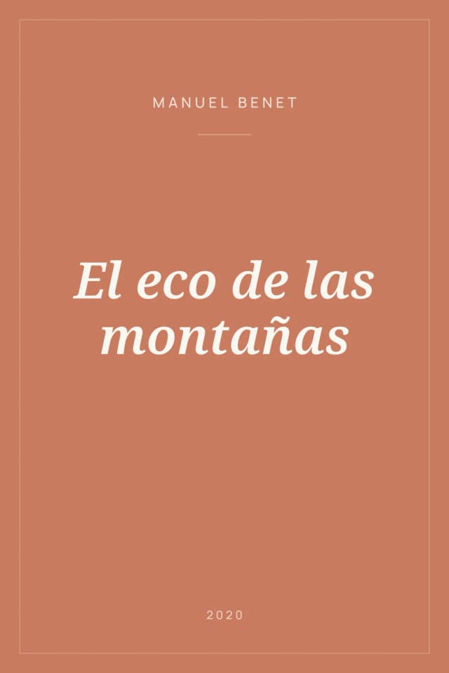 Portada de El eco de las montañas