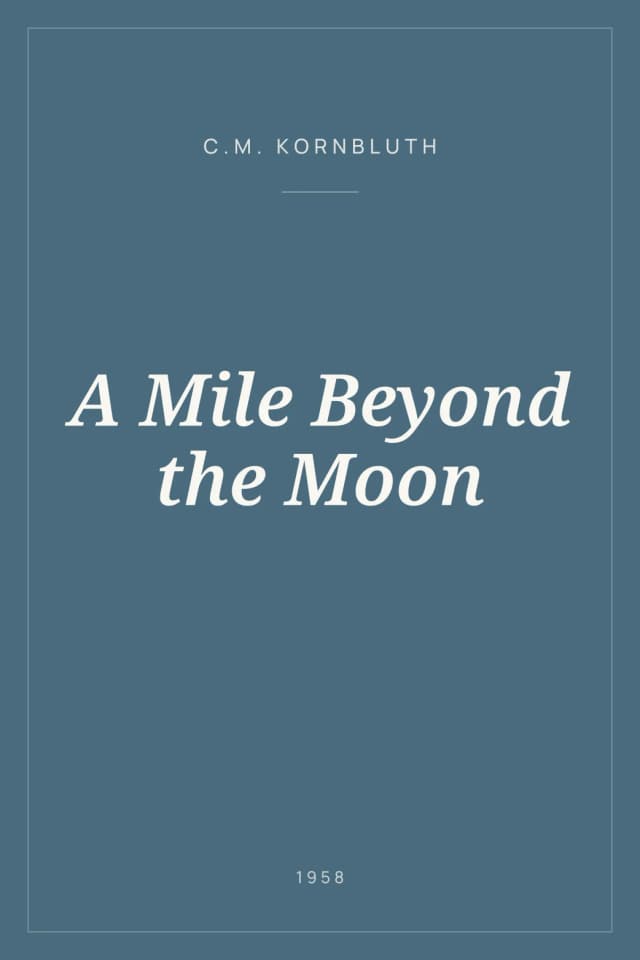 Portada de A Mile Beyond the Moon