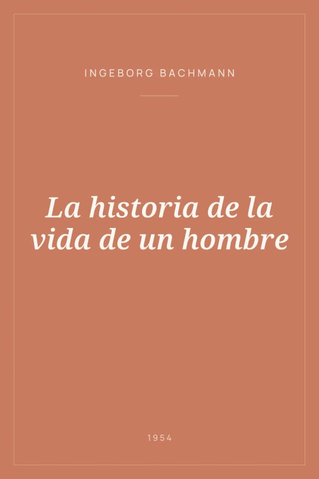 Portada de La historia de la vida de un hombre