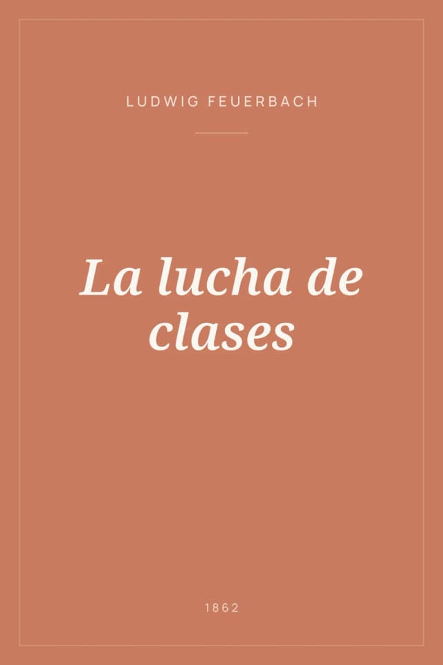 Portada de La lucha de clases