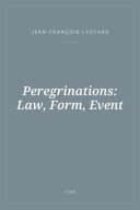 Portada de Peregrinations: Law, Form, Event