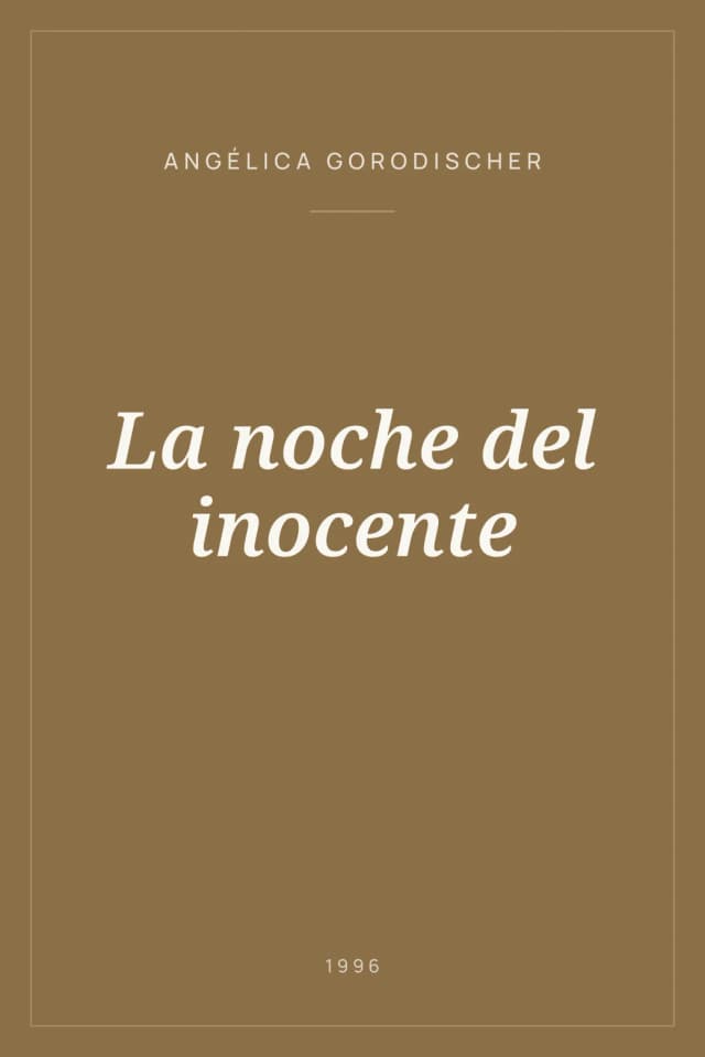 Portada de La noche del inocente