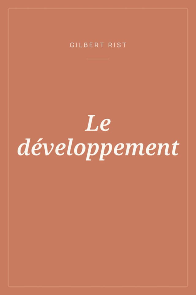 Portada de Le développement