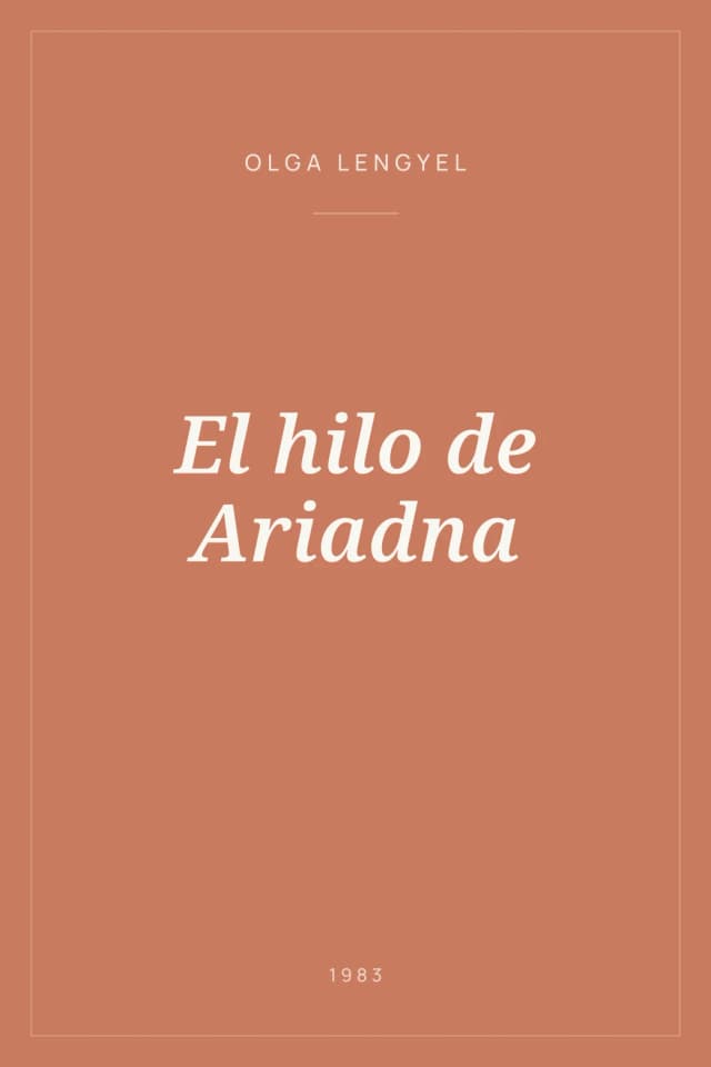 Portada de El hilo de Ariadna