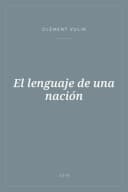 Portada de El lenguaje de una nación