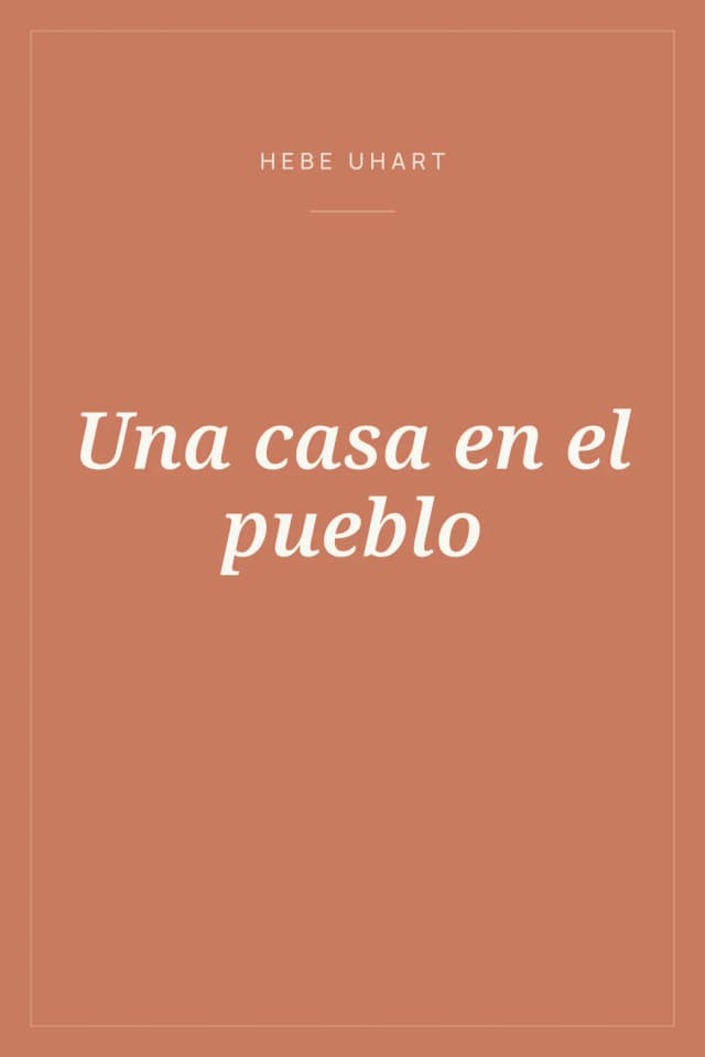 Portada de Una casa en el pueblo