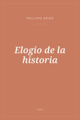 Portada de Elogio de la historia