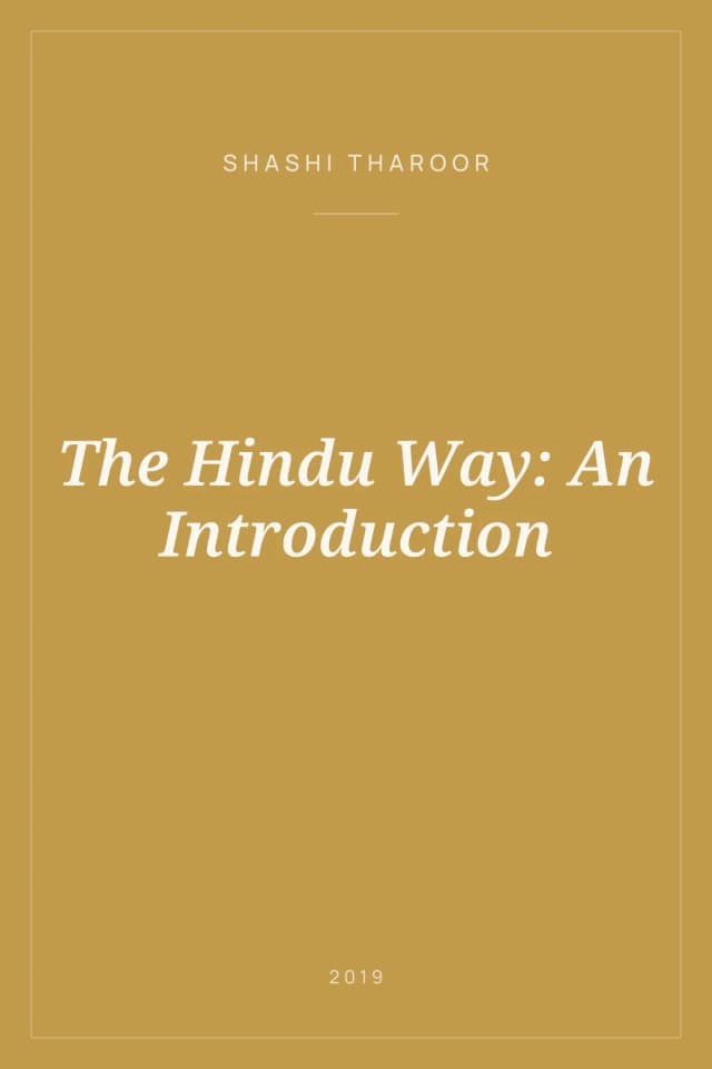 Portada de The Hindu Way: An Introduction
