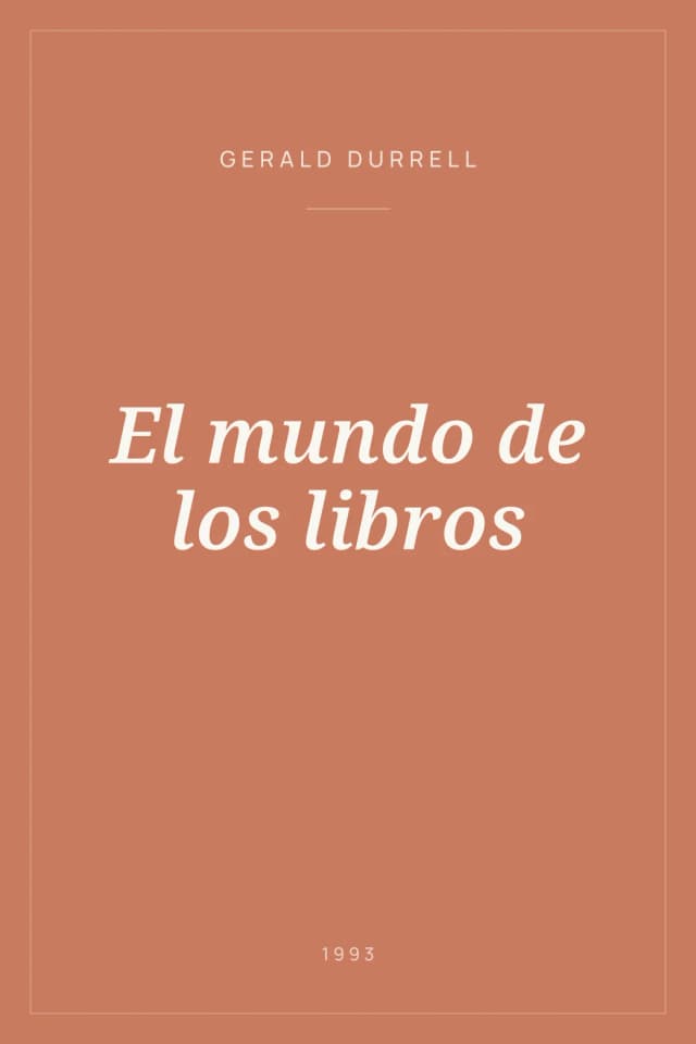 Portada de El mundo de los libros