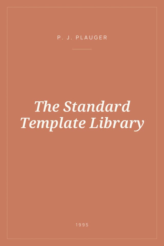 Portada de The Standard Template Library