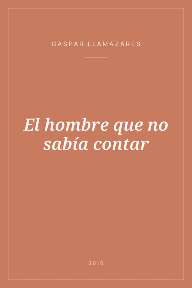 Portada de El hombre que no sabía contar
