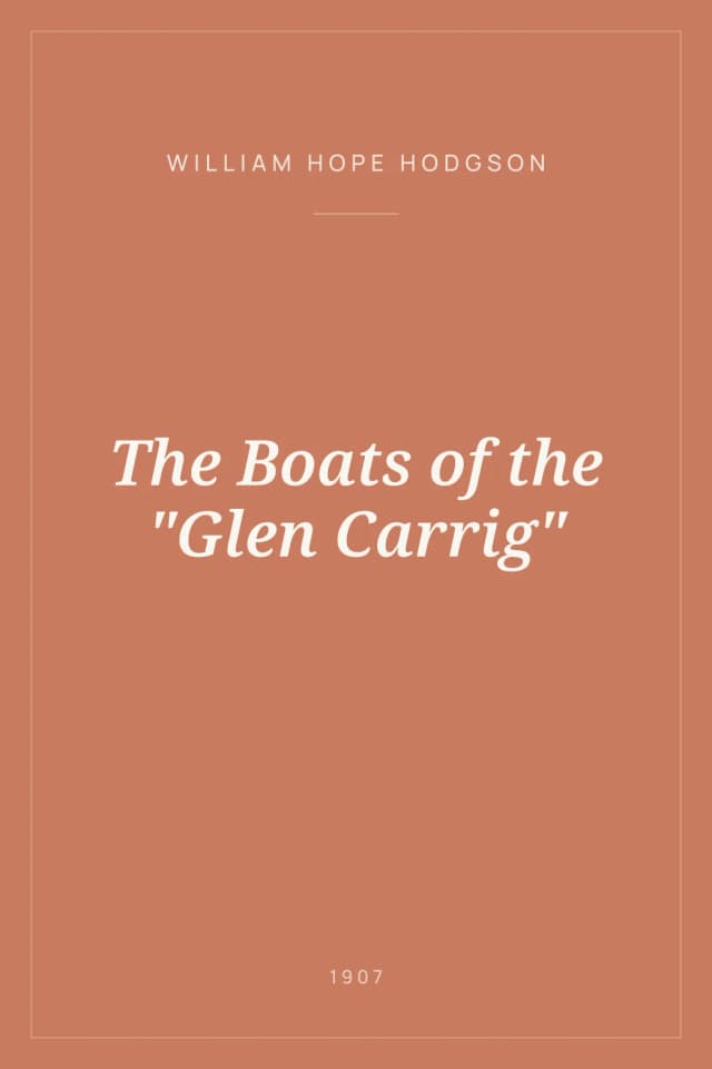 Portada de The Boats of the "Glen Carrig"