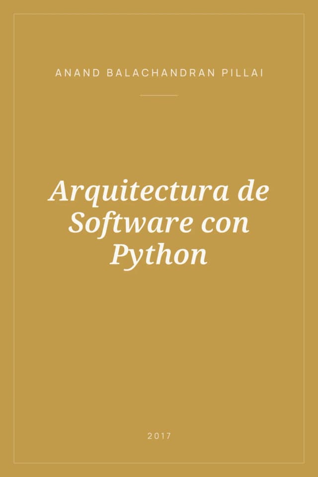 Portada de Arquitectura de Software con Python