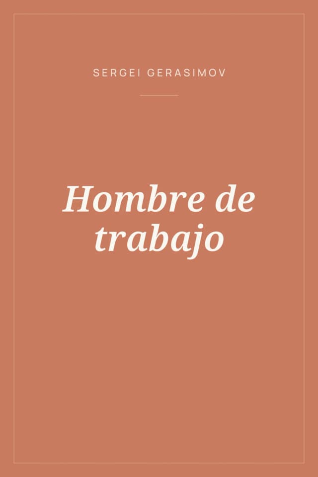 Portada de Hombre de trabajo