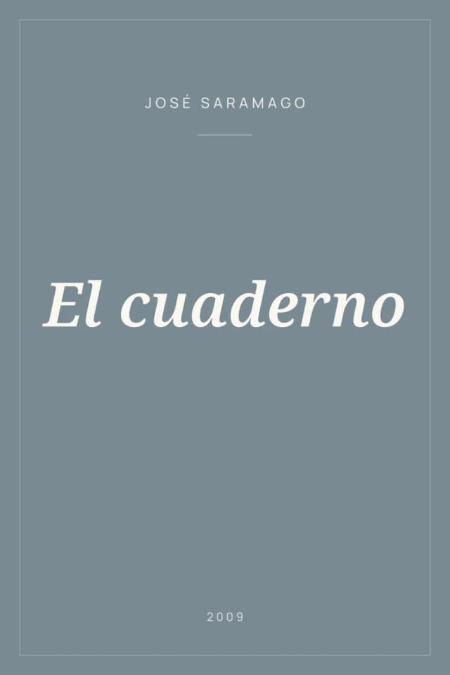 Portada de El cuaderno