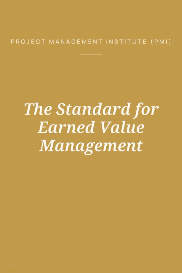 Portada de The Standard for Earned Value Management