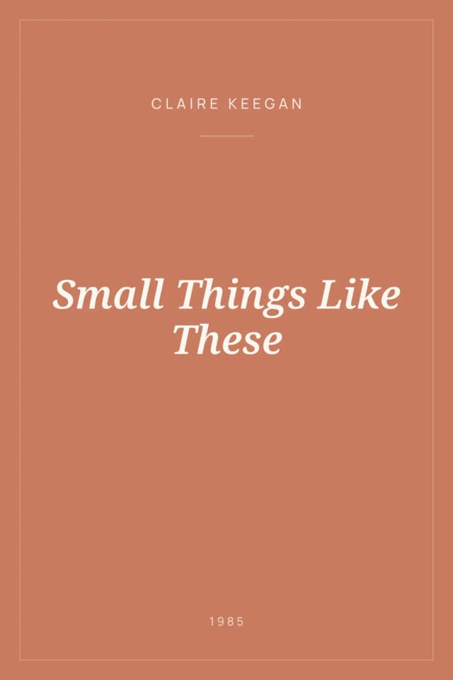 Portada de Small Things Like These
