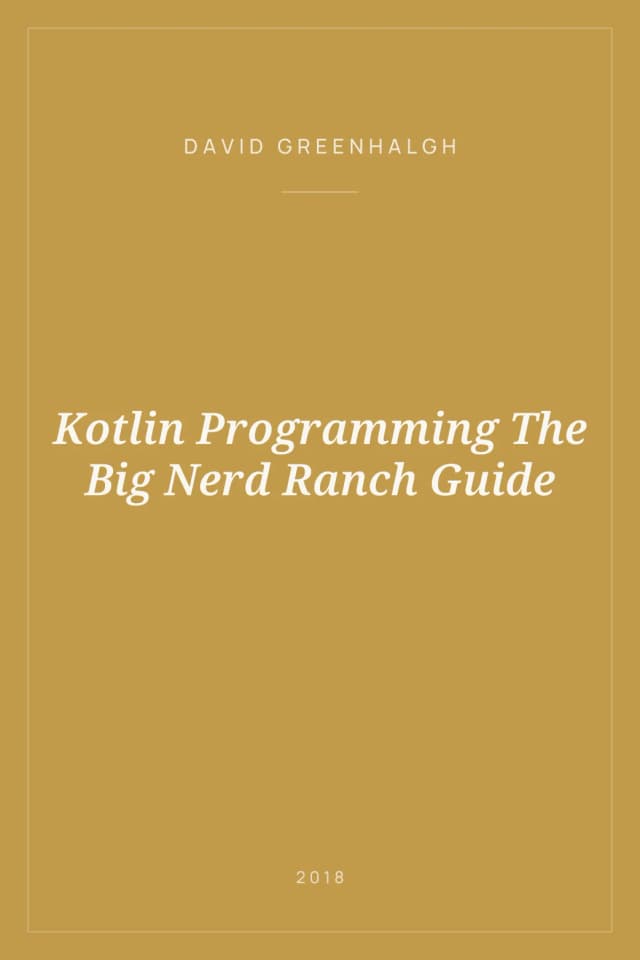 Portada de Kotlin Programming The Big Nerd Ranch Guide