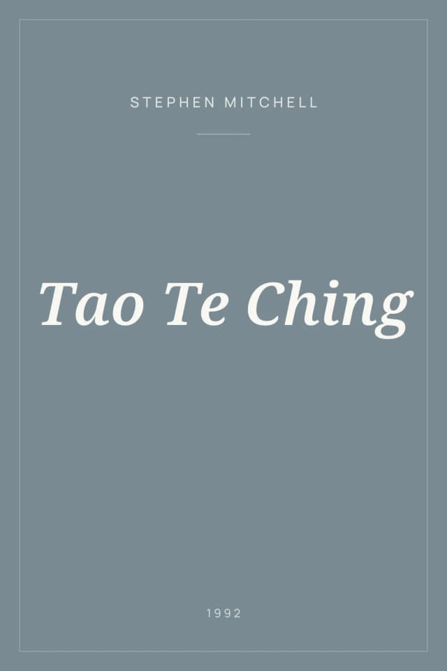 Portada de Tao Te Ching