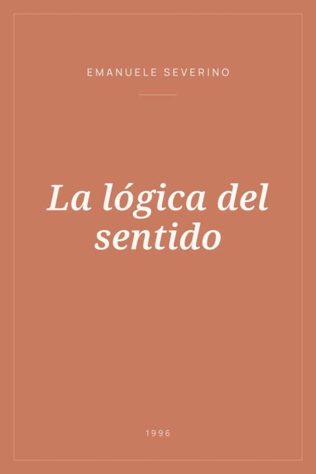 Portada de La lógica del sentido