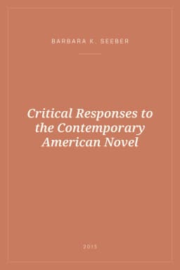 Portada de Critical Responses to the Contemporary American Novel
