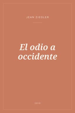 Portada de El odio a occidente
