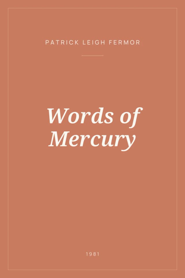 Portada de Words of Mercury