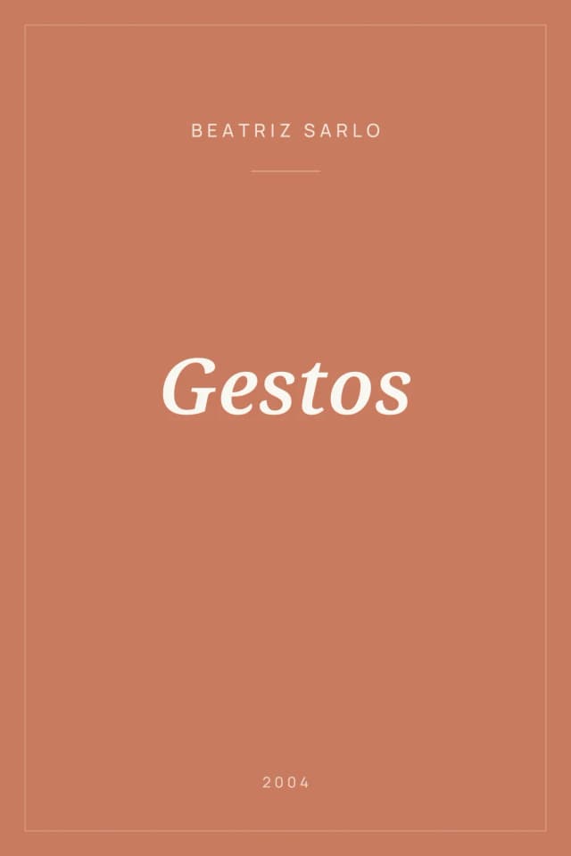 Portada de Gestos