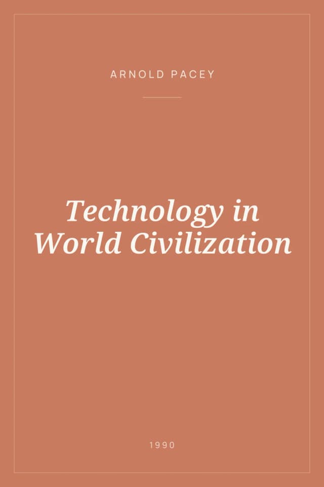 Portada de Technology in World Civilization