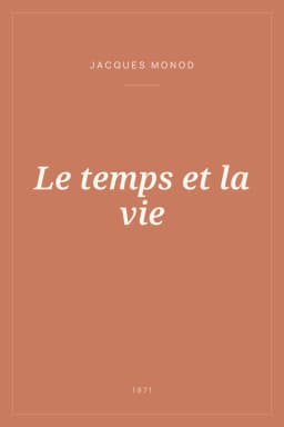 Portada de Le temps et la vie