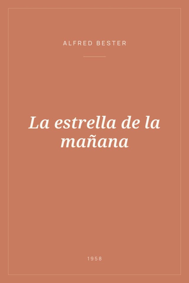Portada de La estrella de la mañana