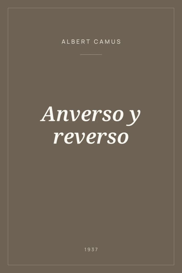 Portada de Anverso y reverso