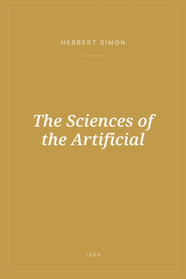 Portada de The Sciences of the Artificial