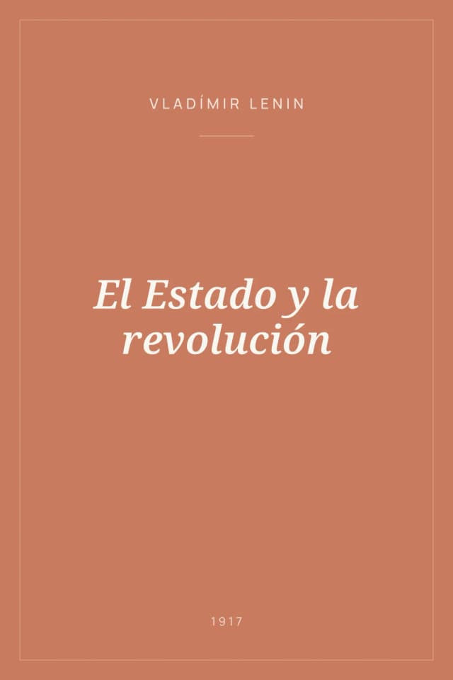 Portada de El Estado y la revolución