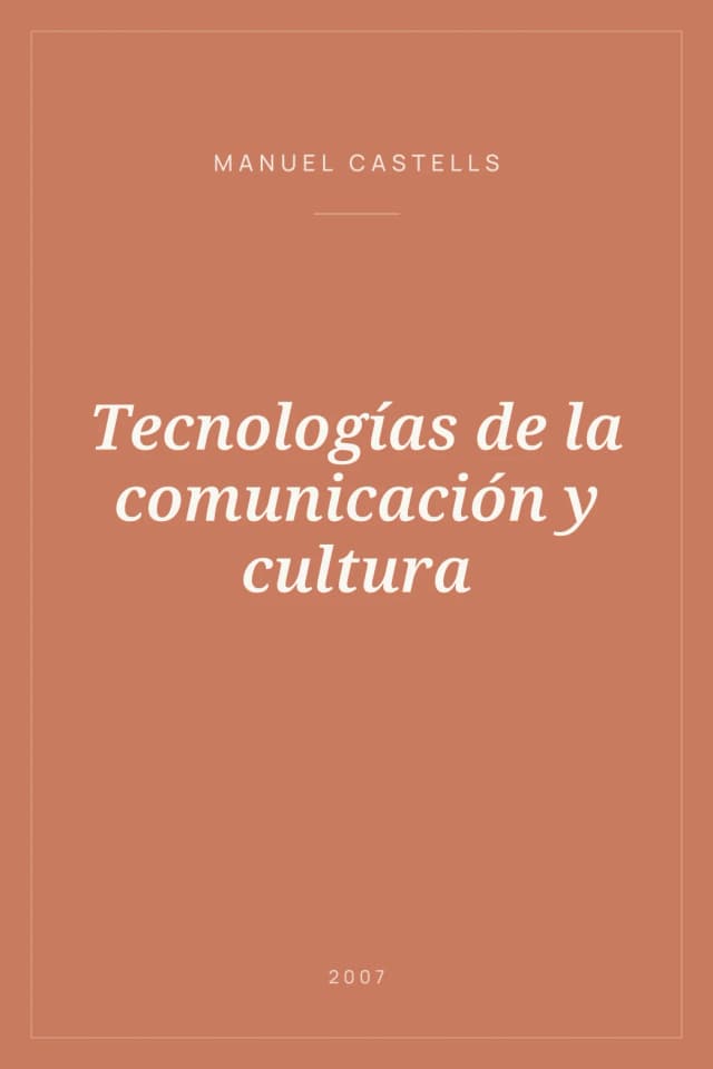 Portada de Tecnologías de la comunicación y cultura
