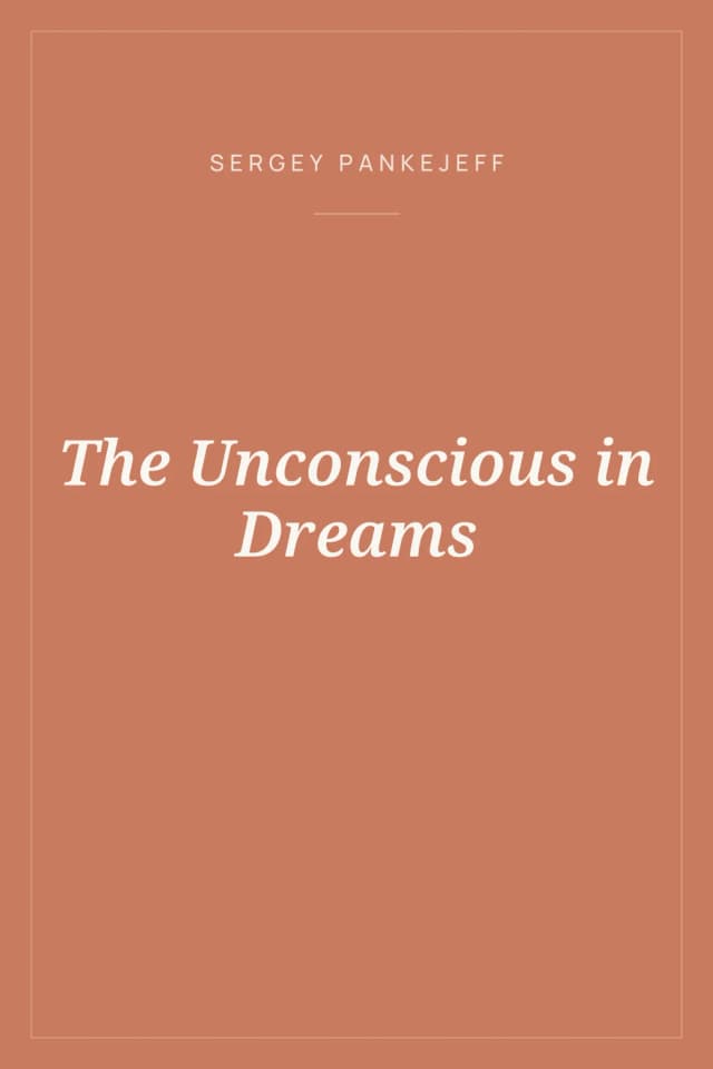 Portada de The Unconscious in Dreams