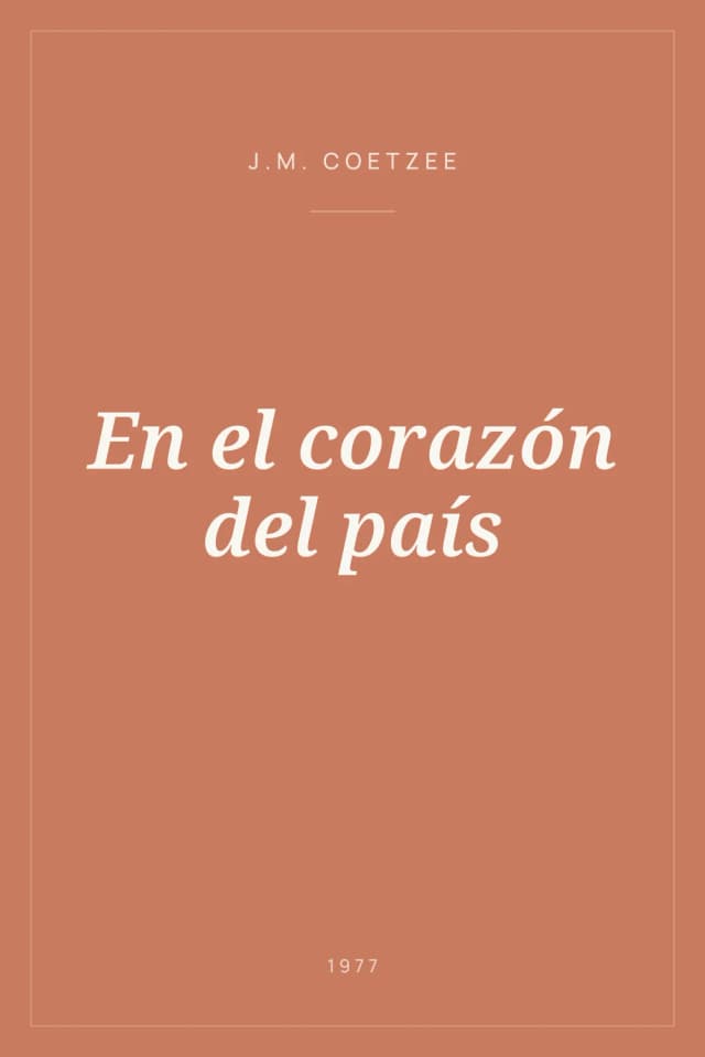 Portada de En el corazón del país