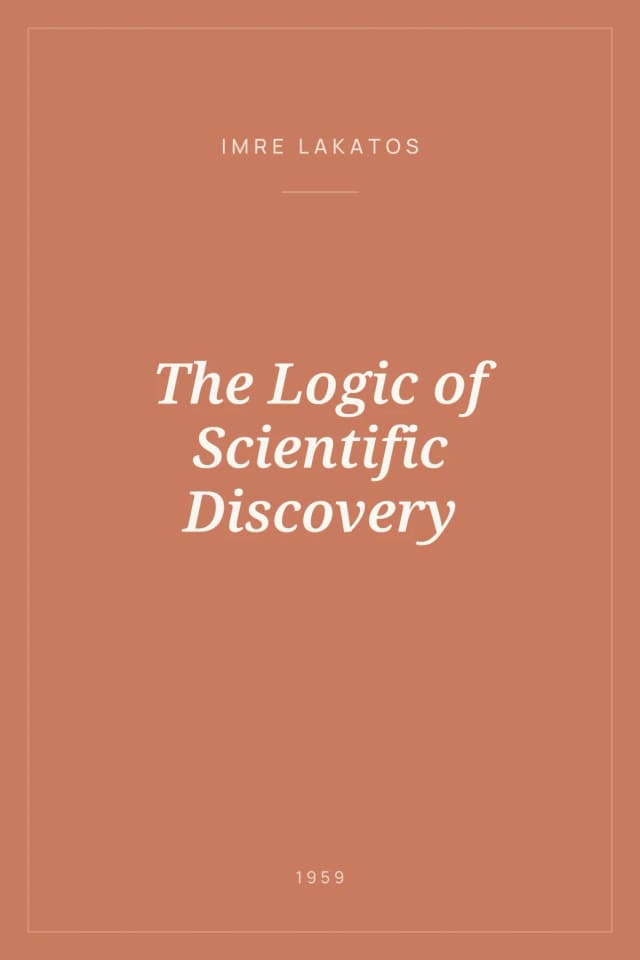 Portada de The Logic of Scientific Discovery
