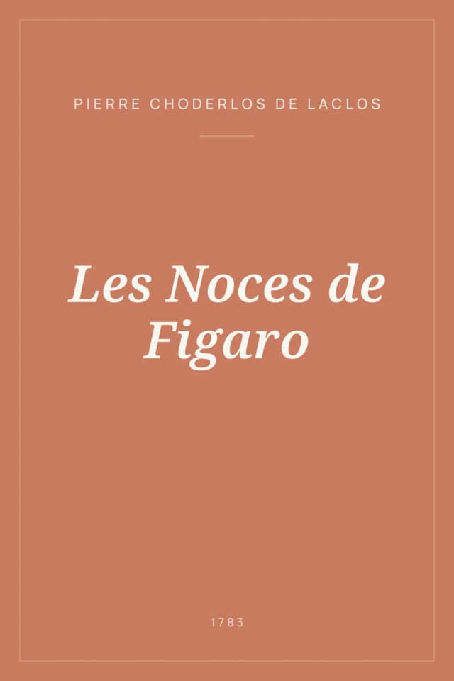 Portada de Les Noces de Figaro