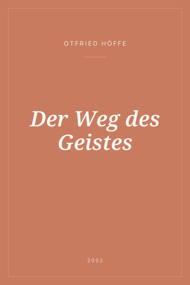 Portada de Der Weg des Geistes